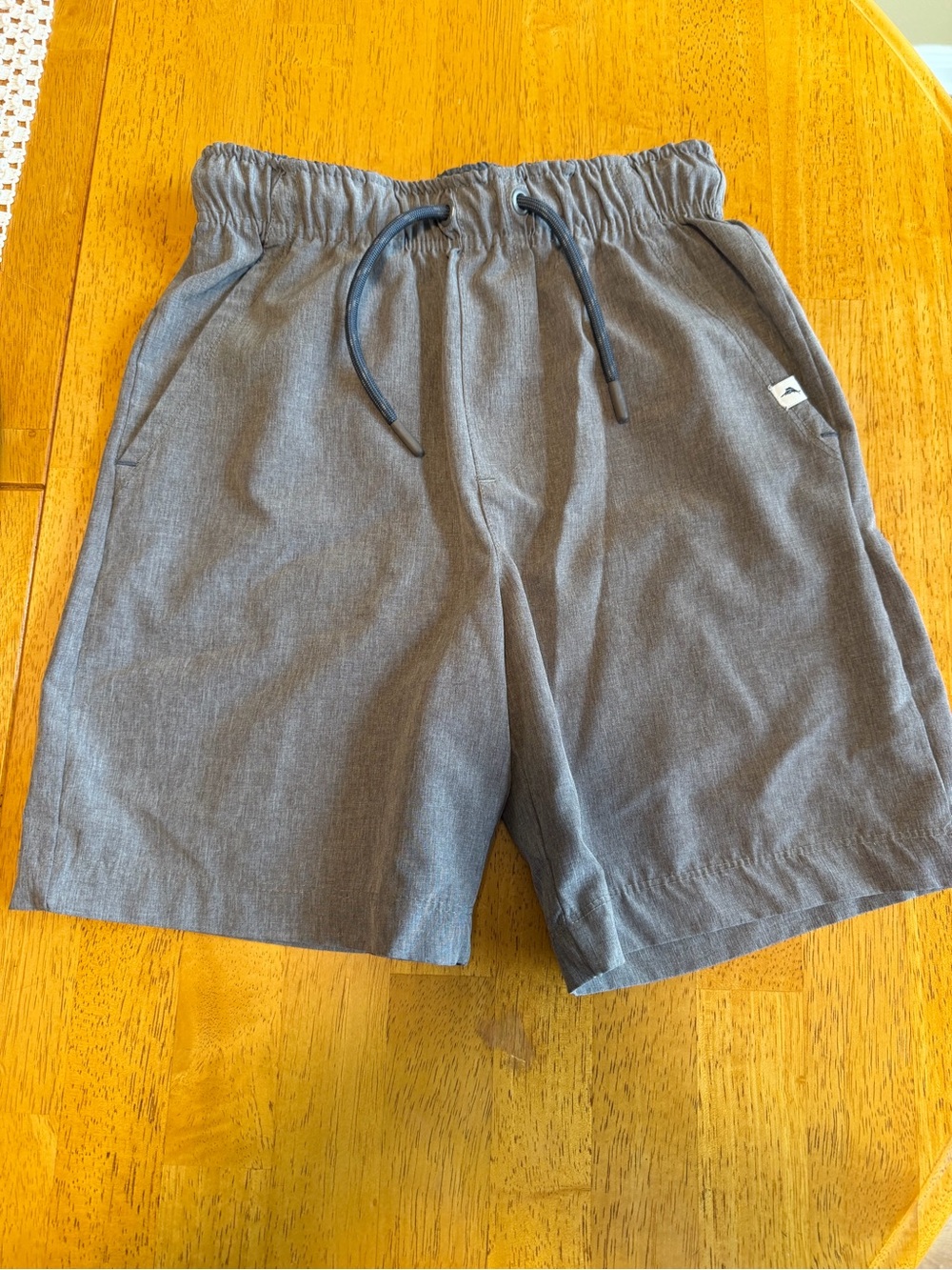 Tommy Bahama Gray Drawstring Hybrid Shorts